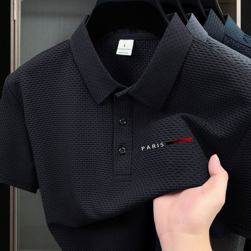 Plus Size Men's Summer Short Sleeve Shirt.