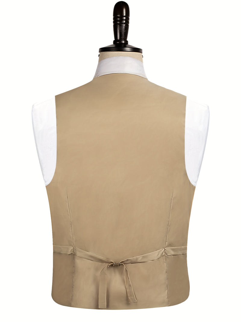 Business Casual 2-Button 3pcs Suit Set.