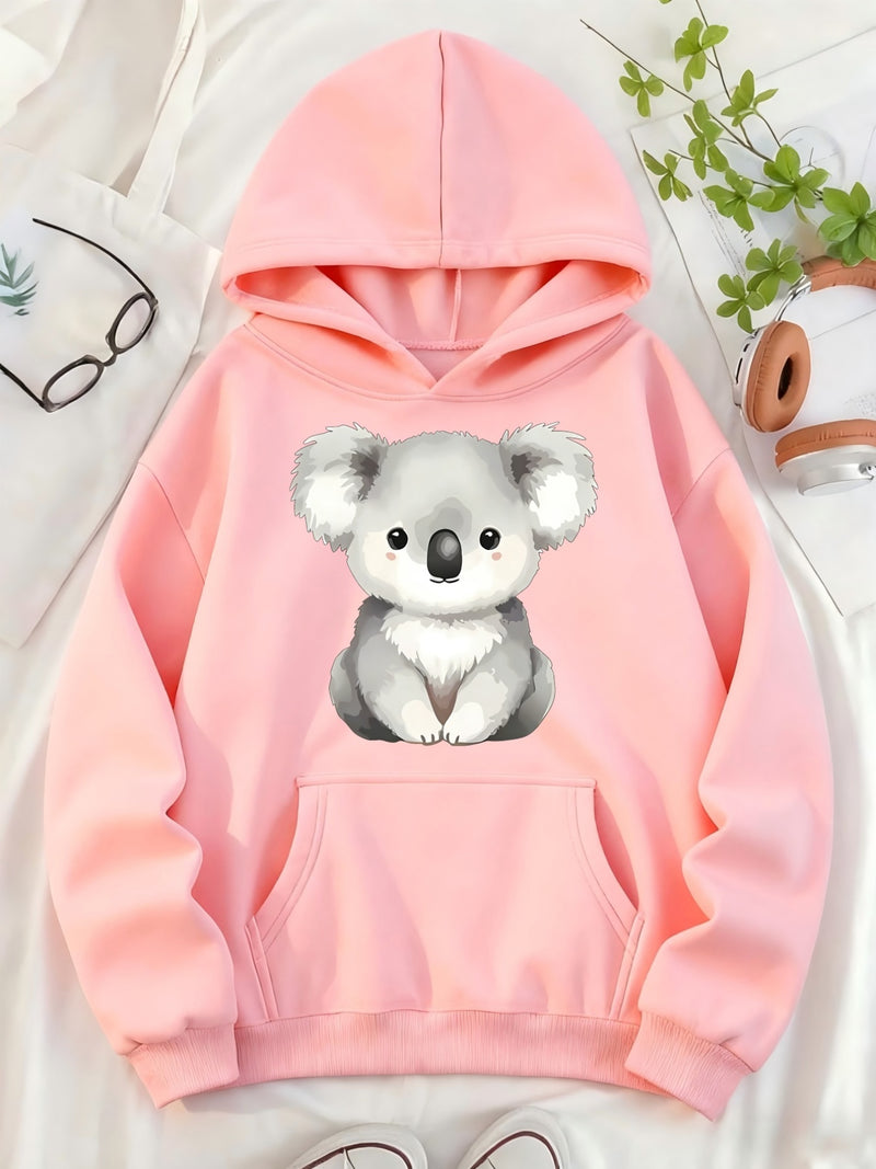 Women's Hooded Pullover with Pocket.