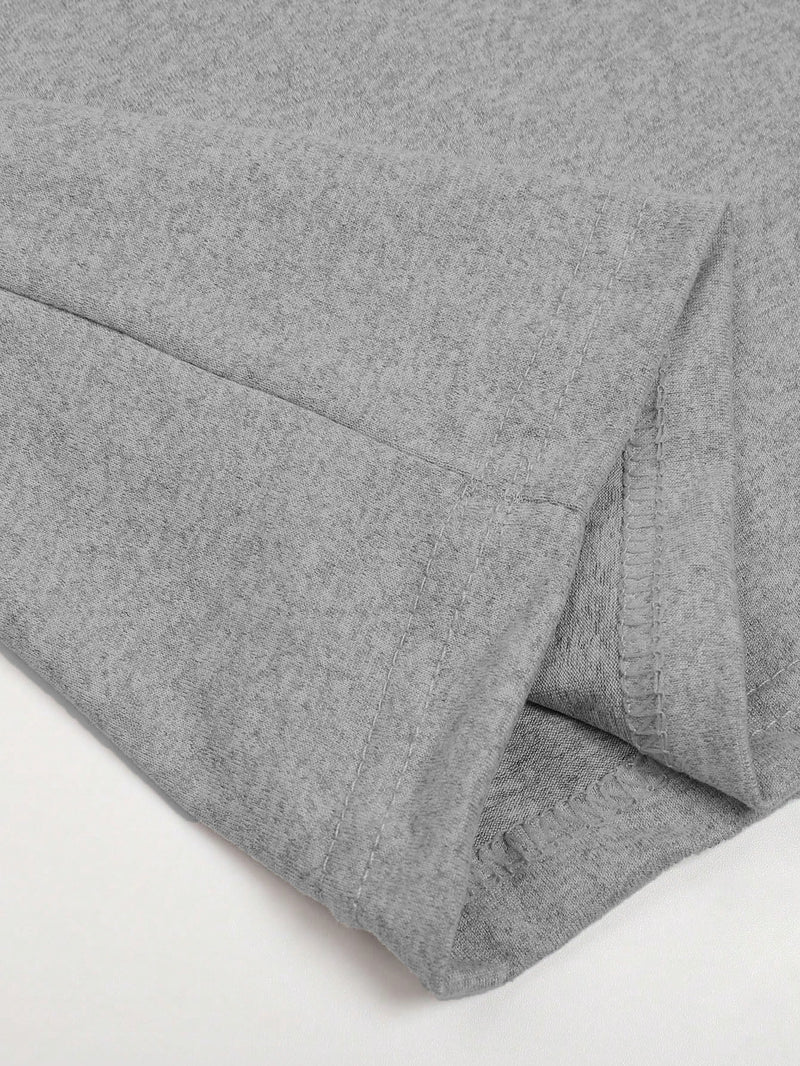 4 pcs  Men's Trendy Solid Color T-Shirts.
