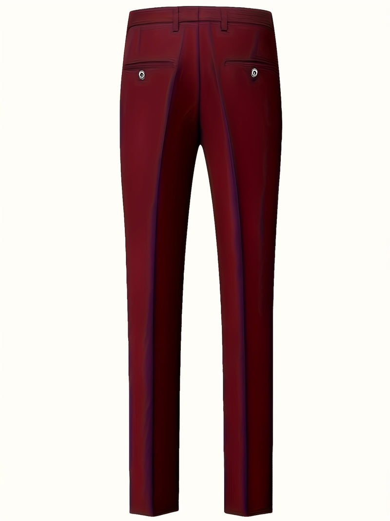 Three-Piece Suit, Business Formal Wear Set, Suit + Trousers + Vest.