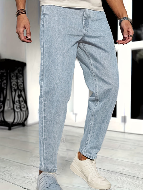 Men's Casual Stretch Denim Trousers.