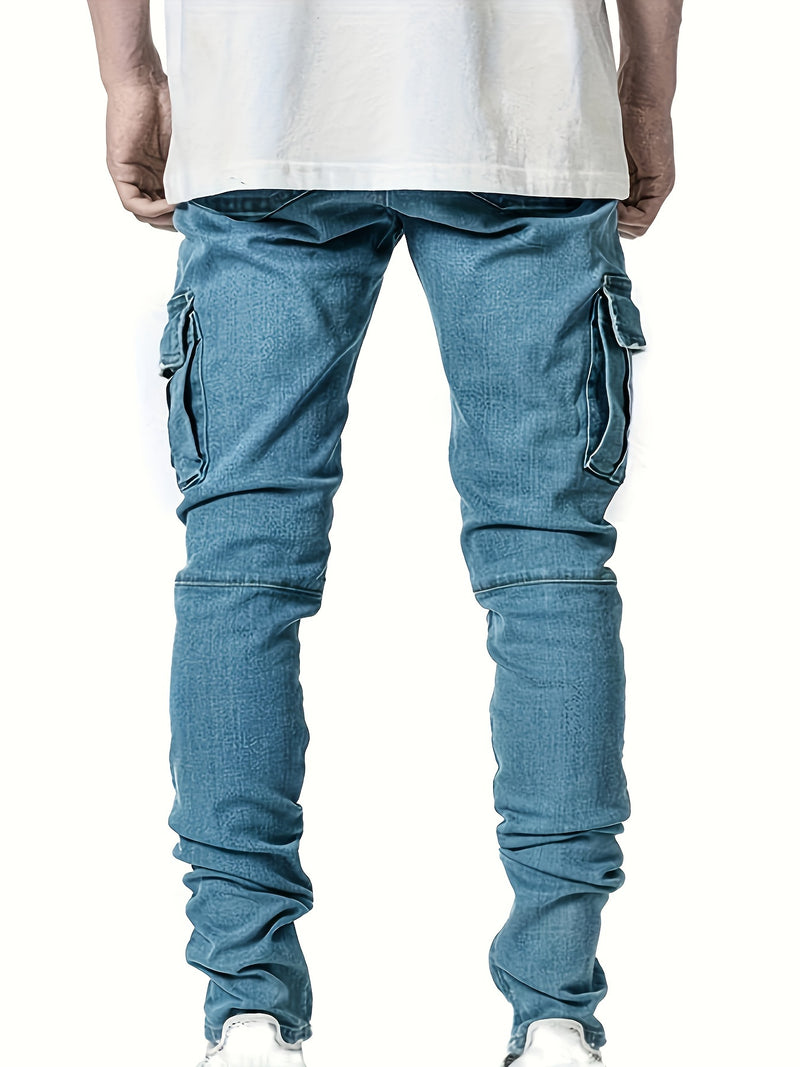 Men's Stylish Long Pants with a Trendy Casual Design.