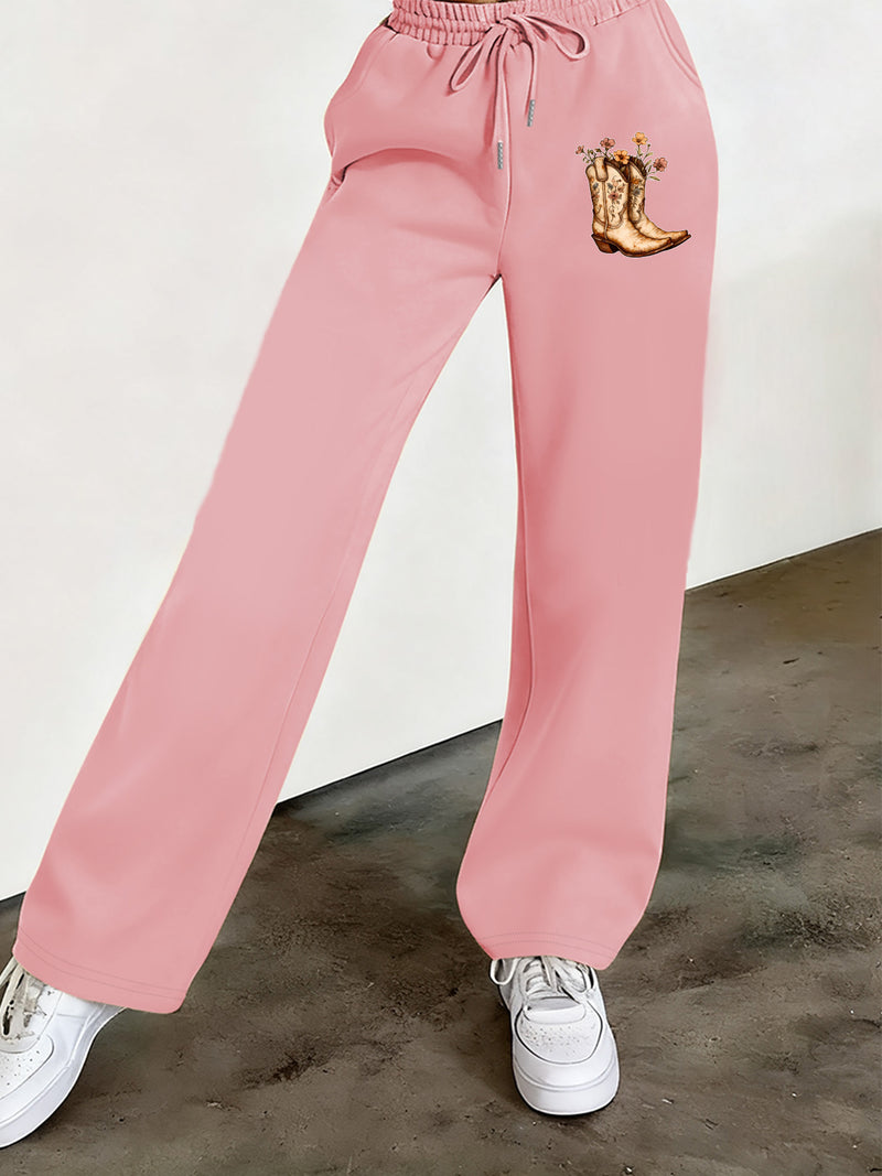 Women’s Graphic Print 2pcs Set, Hoodie & Pants.