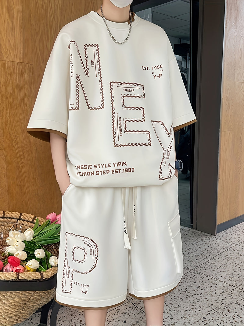 Sportswear Set, Youth Student Casual Two-Piece Outfit.