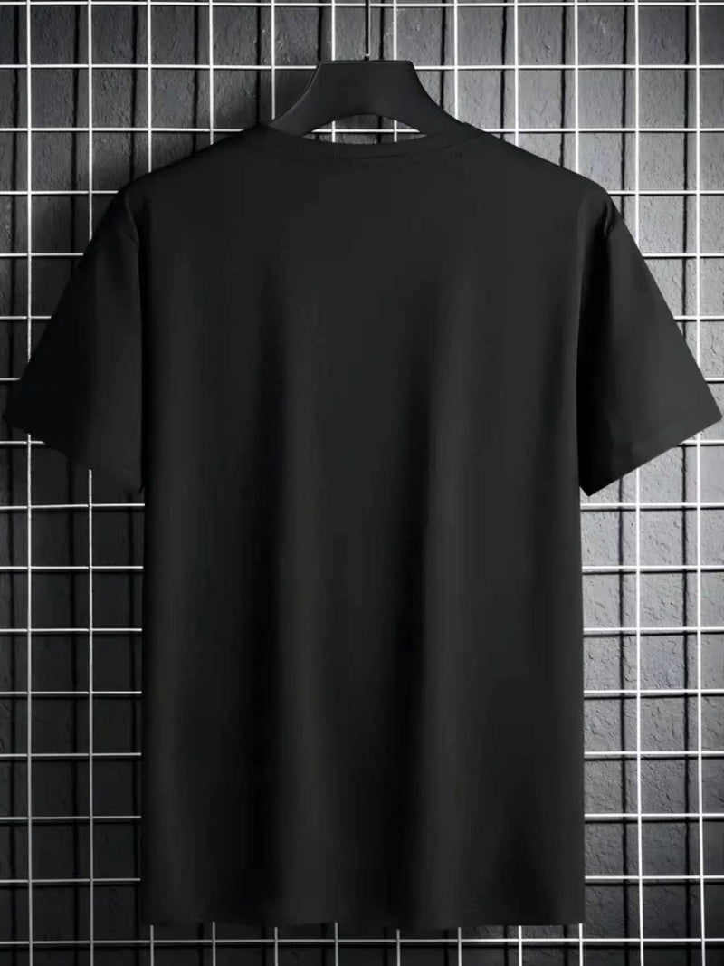 Men's Black T-Shirt Featuring a Liver And Intestines Burger Design.