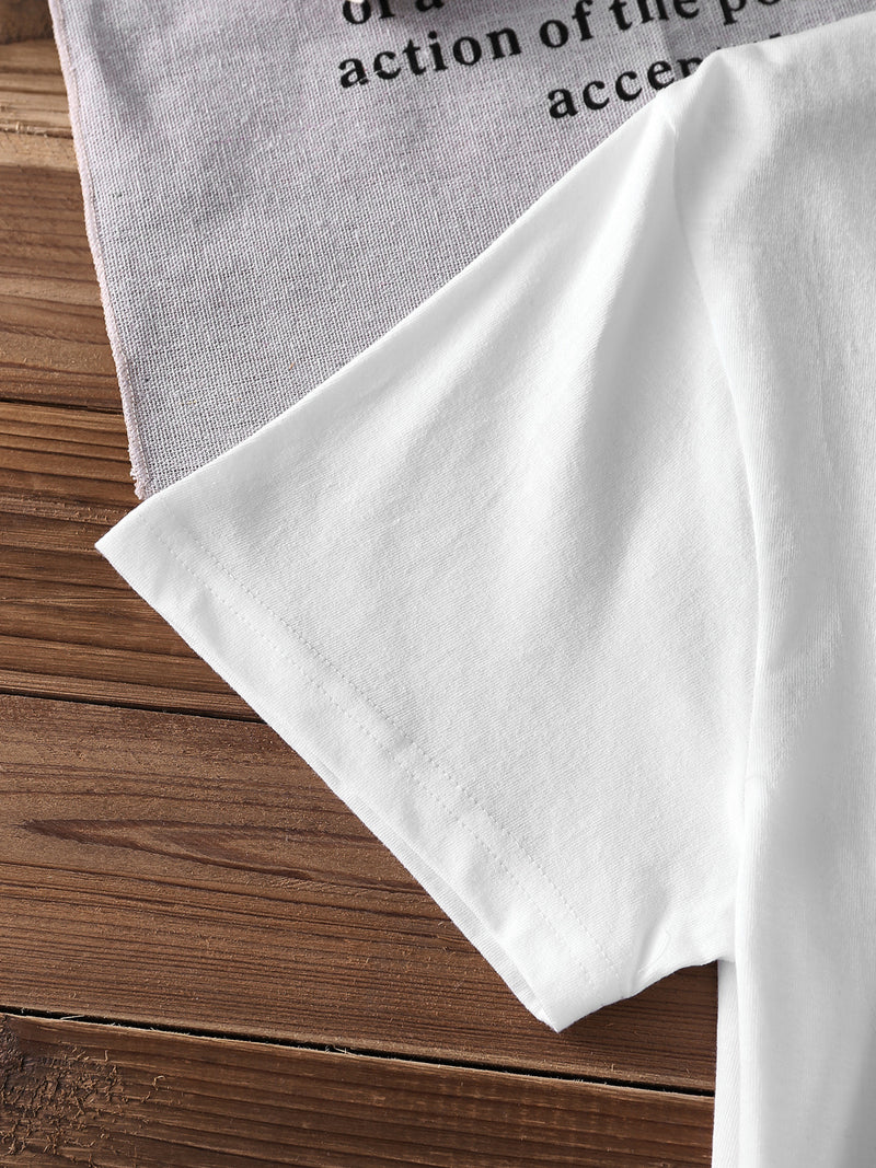 Women’s Graphic Print T-shirt, Short Sleeve Crew Neck Casual.