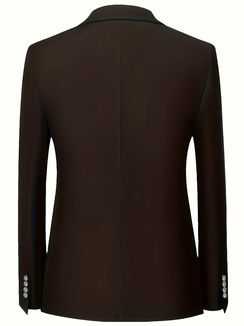 Men'S 2pcs Suit, Jacket + Trousers - Casual Business Style.