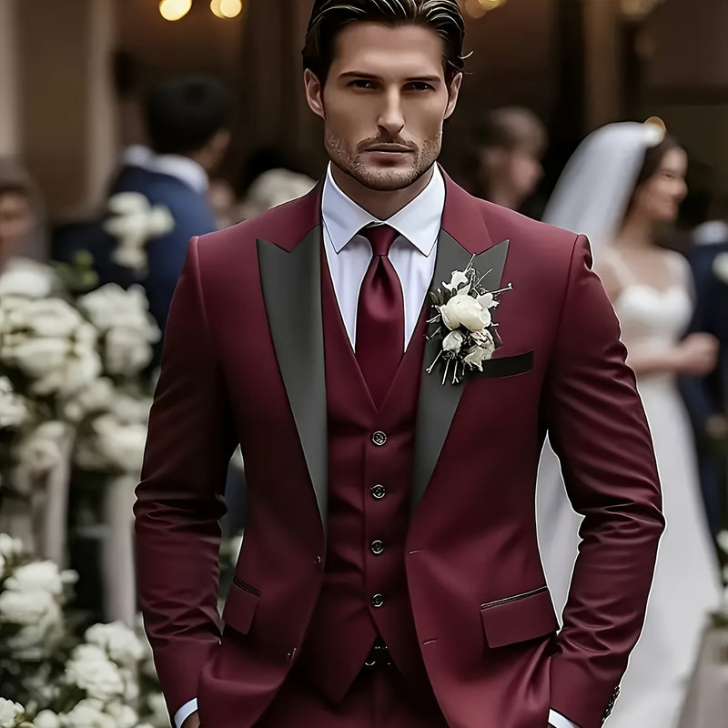 A Men's Three-Piece Suit, Consisting of a Blazer.