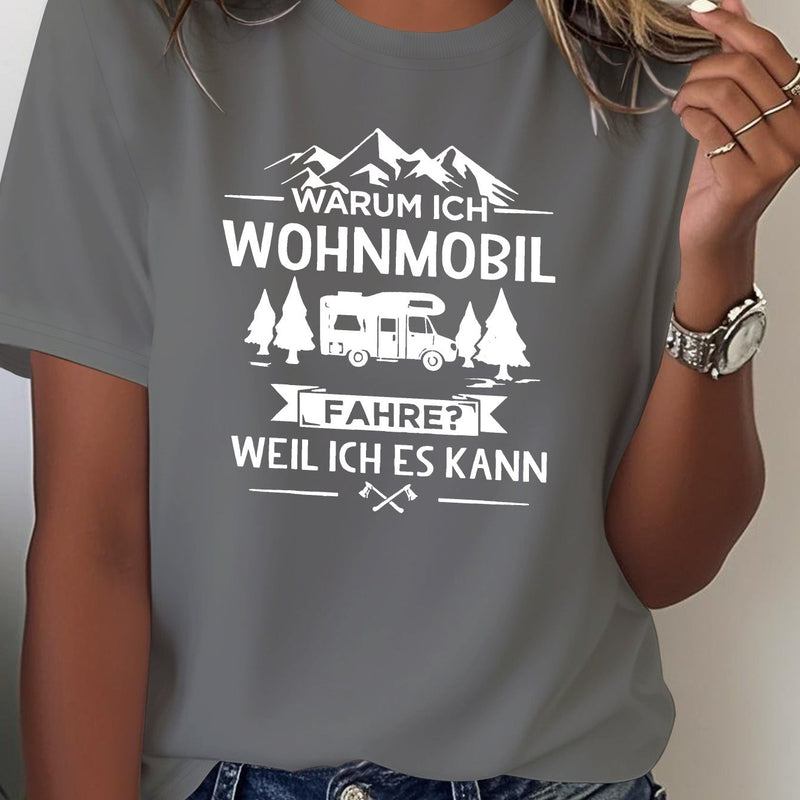 Women's German-Themed RV & Camping T-Shirt.