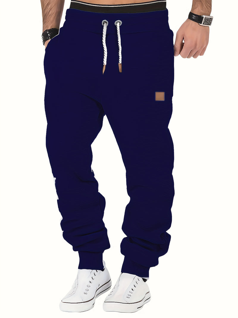 Drawstring Sweatpants Loose Fit Pants Men's Casual Joggers.