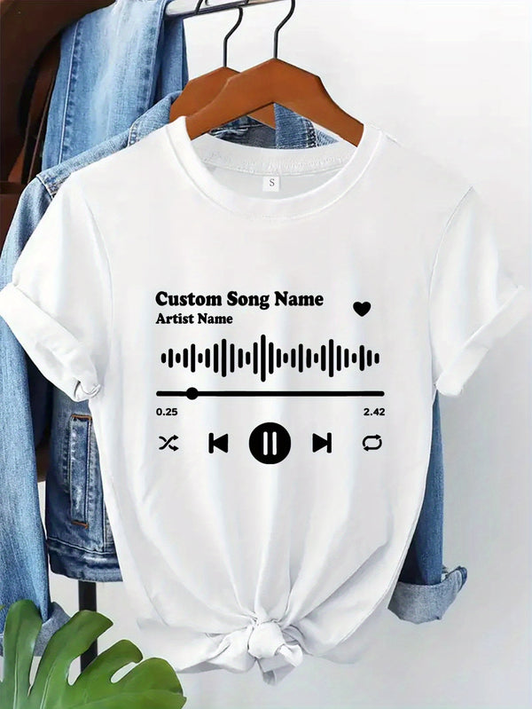 Women’s Custom Music Artist T-Shirt.