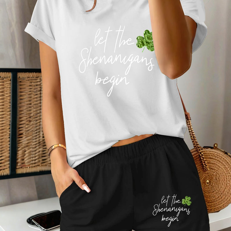 2pcs Women's Y2K Sportswear Suit - Shorts.