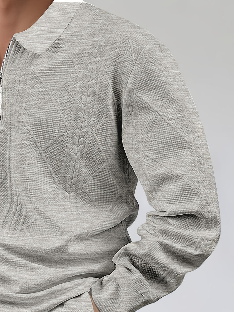 Two Pieces, Men's Autumn And Winter Casual Outfit.