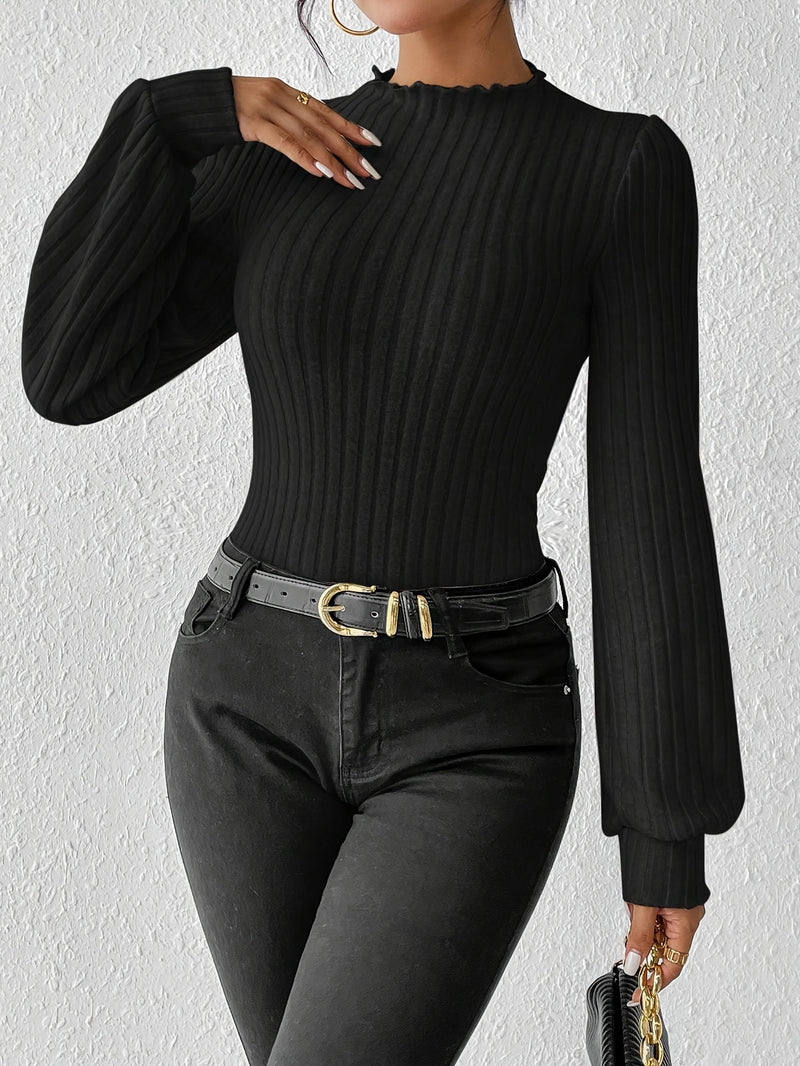3pcs Women's Slim-Fit Layering Long Sleeve T-Shirts.