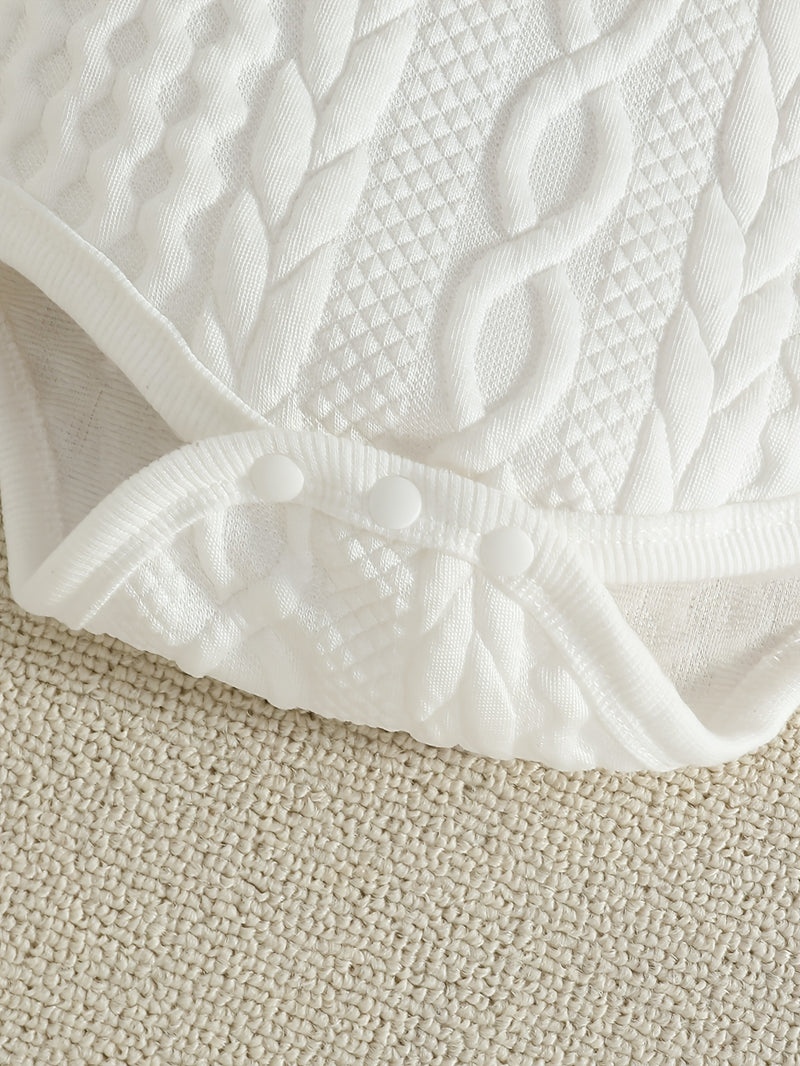 Winter Bear Onesie Clothing Set - Full-Body Long Sleeve & Pants.