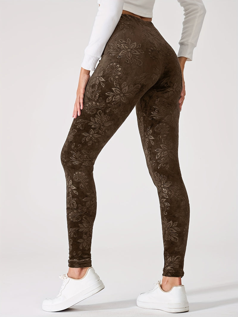 Chinese Style Women's Sports Leggings, High-Waisted.