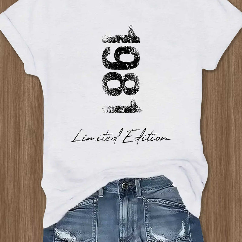 1981 limited edition Fashion Women's T-shirt Short Sleeves