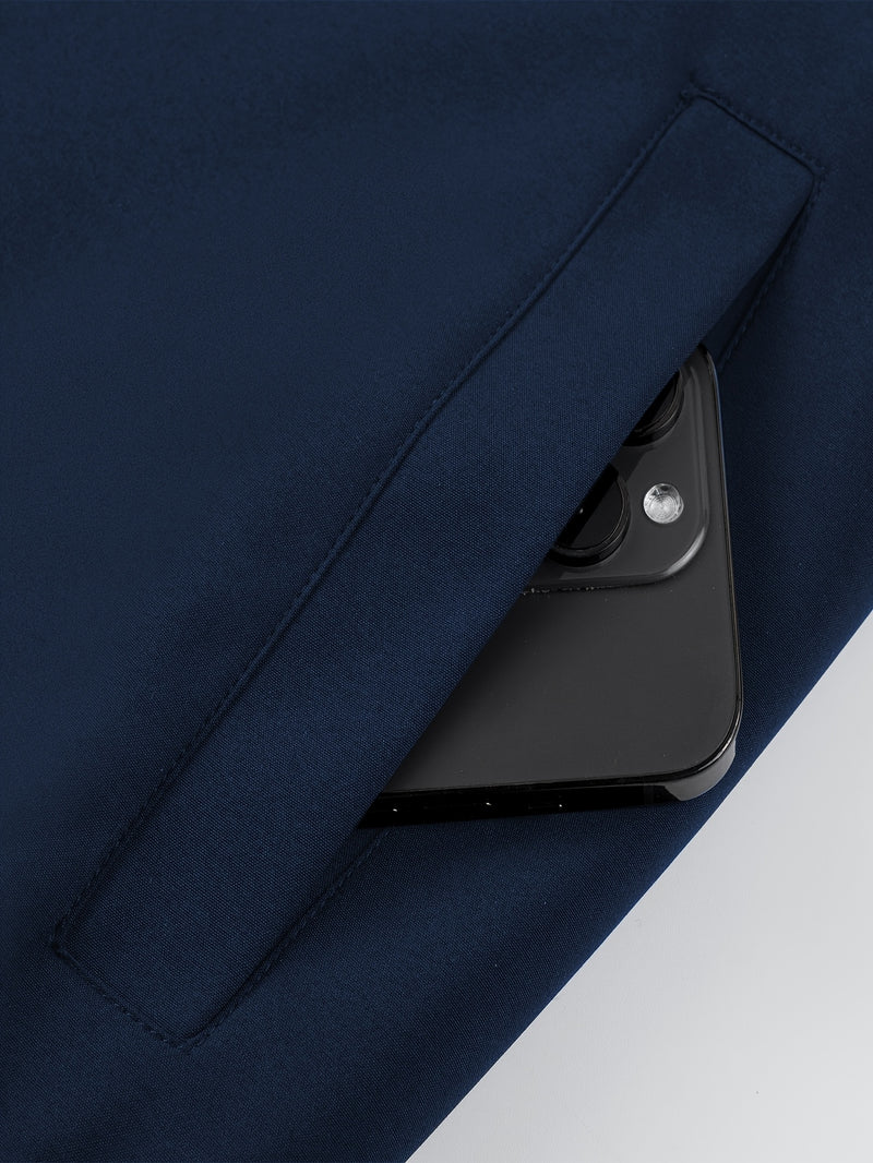 Men'S Casual Bomber Jacket | Spring-Autumn, Non-Stretch, Baseball Collar.