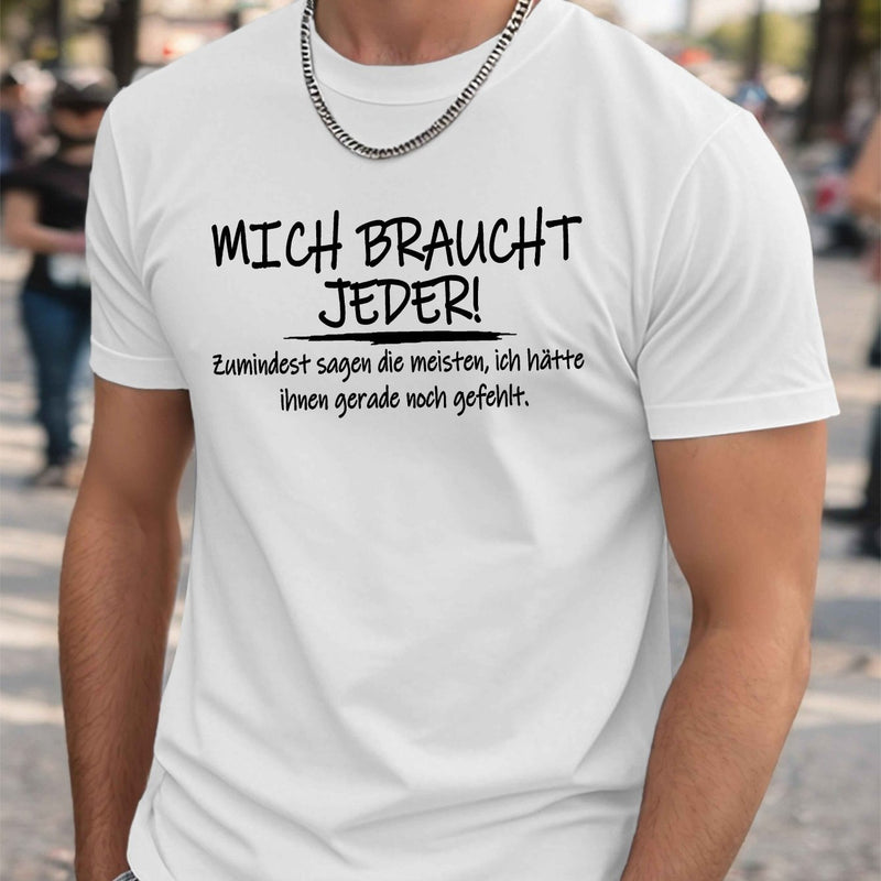 Men’s Funny German Crinkle Plus Size T-Shirt.
