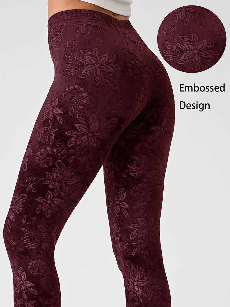 Chinese Style Women's Sports Leggings, High-Waisted.