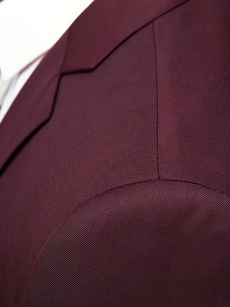 Men'S Suit Set with 2pcs, Including a Blazer And Trousers.