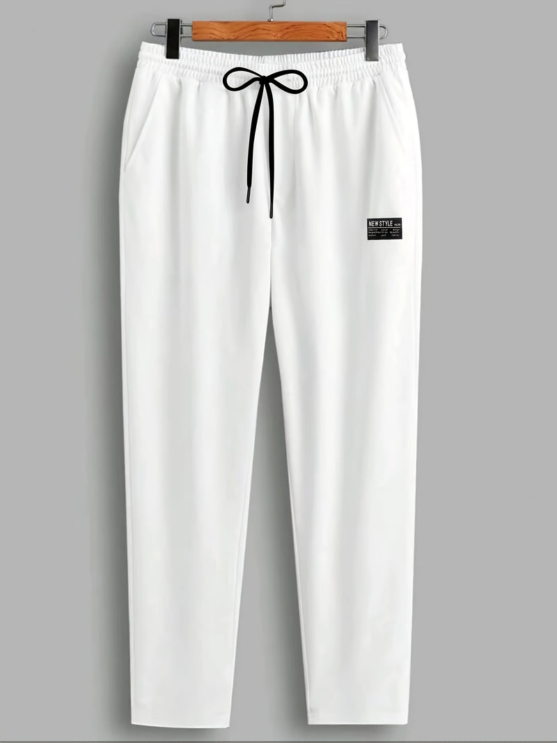 Men's 2pcs Summer Set Casual T-Shirt and Pants Outfit.