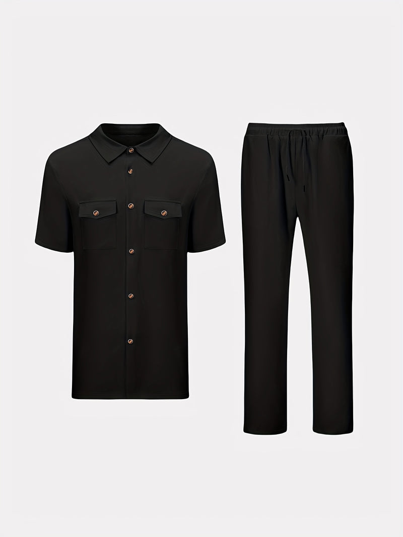 African Men'S Dashiki Suit, Men'S Suit, Button Cardigan Short.