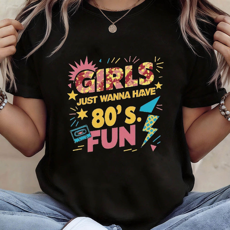 Women's Retro 80s Cassette Tape T-Shirt.