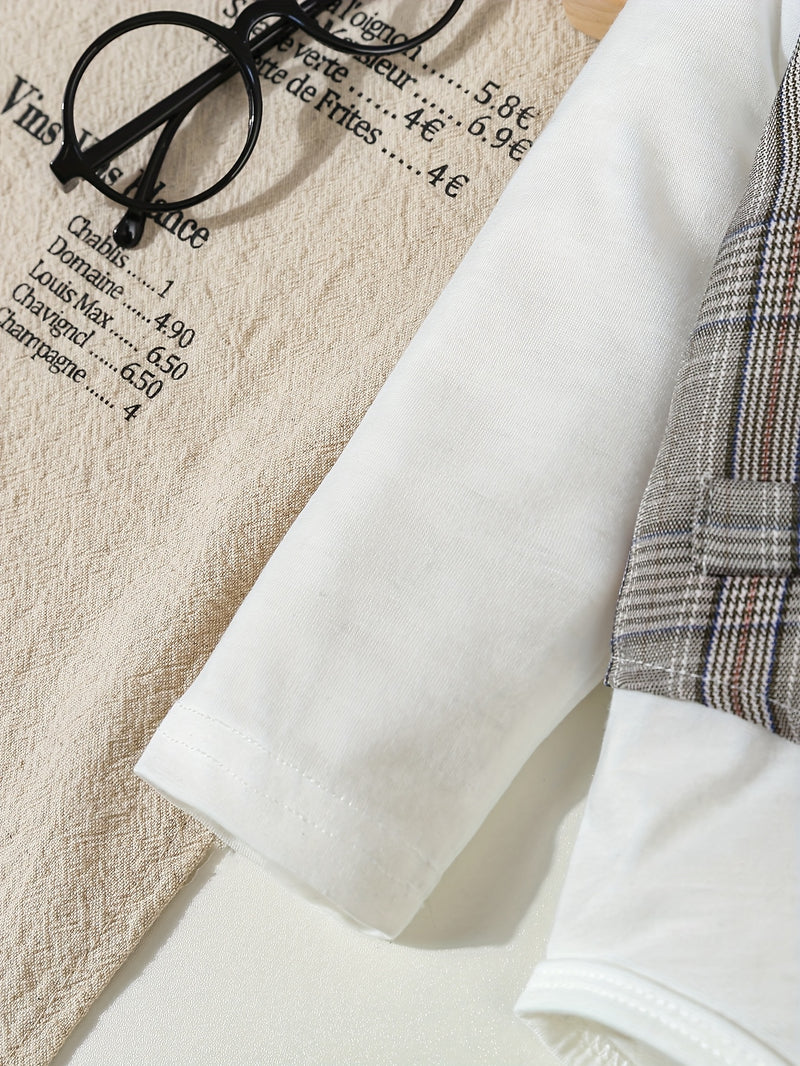 3pcs Elegant Formal Gentleman Outfit for Baby Boys.