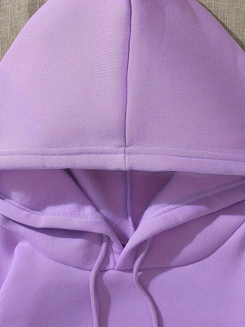 Women’s Fashion Hoodie Featuring a Cartoon Cat Letter Print Design.