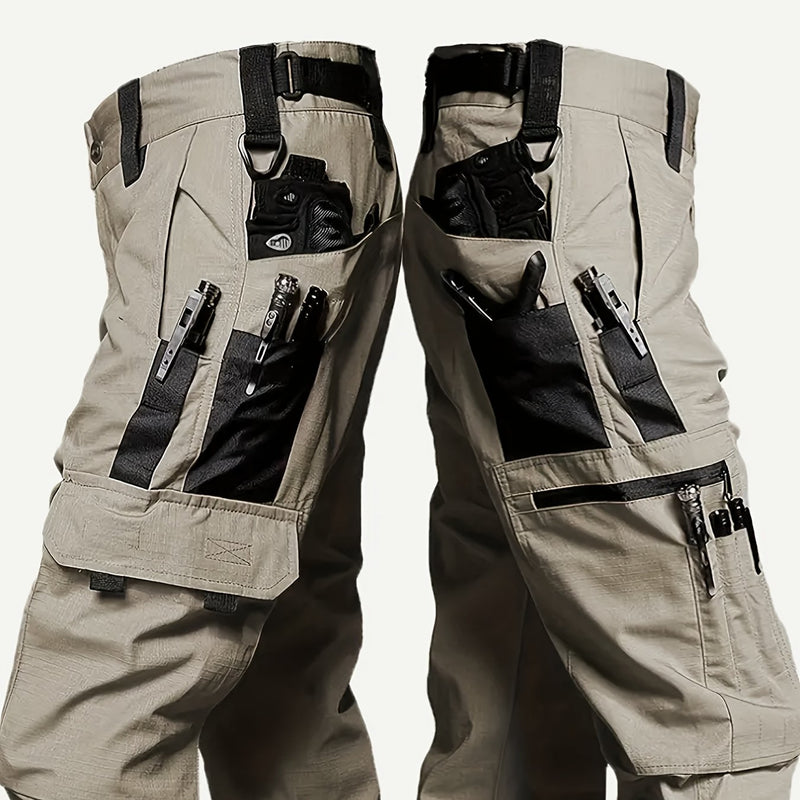 Men's Tactical Outdoor Pants - Durable Multi-Pocket Design for Hiking.