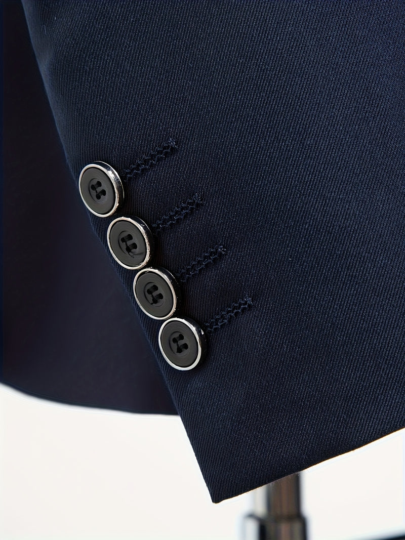 A Men's Three-Piece Suit Consisting of a Blazer.