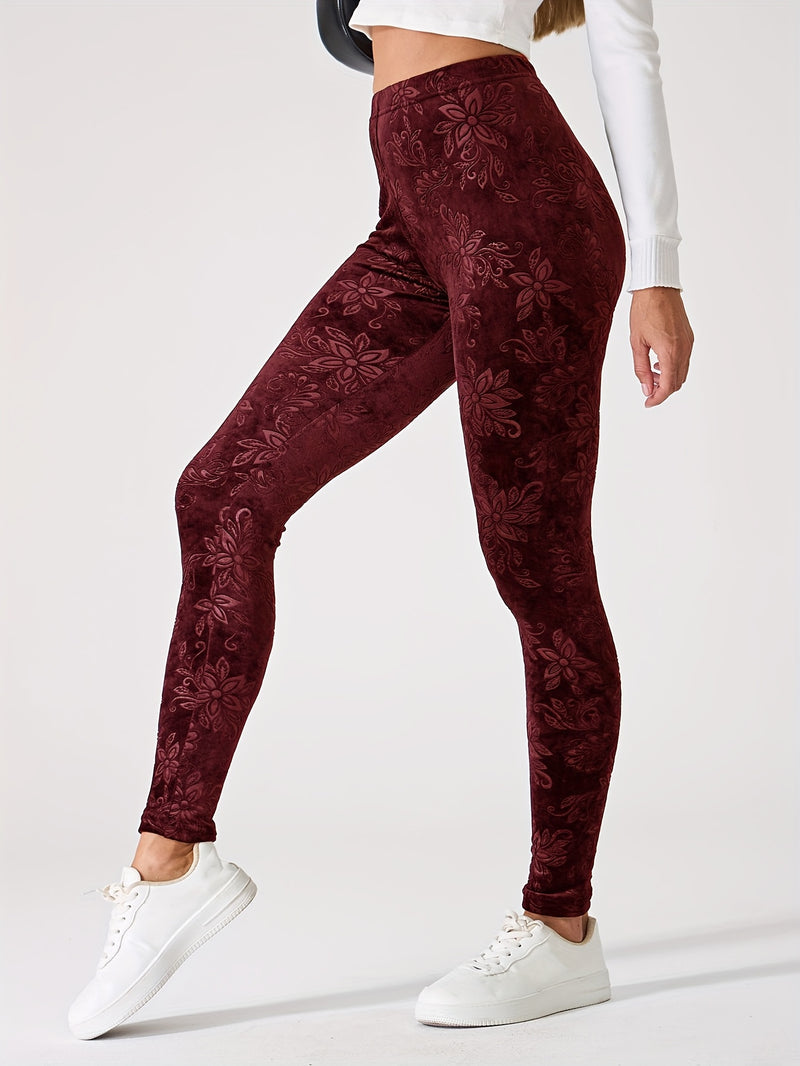 Chinese Style Women's Sports Leggings, High-Waisted.