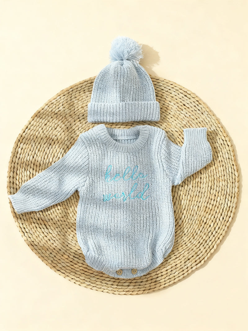 2pcs Photography Outfit, Hooded Sweater.