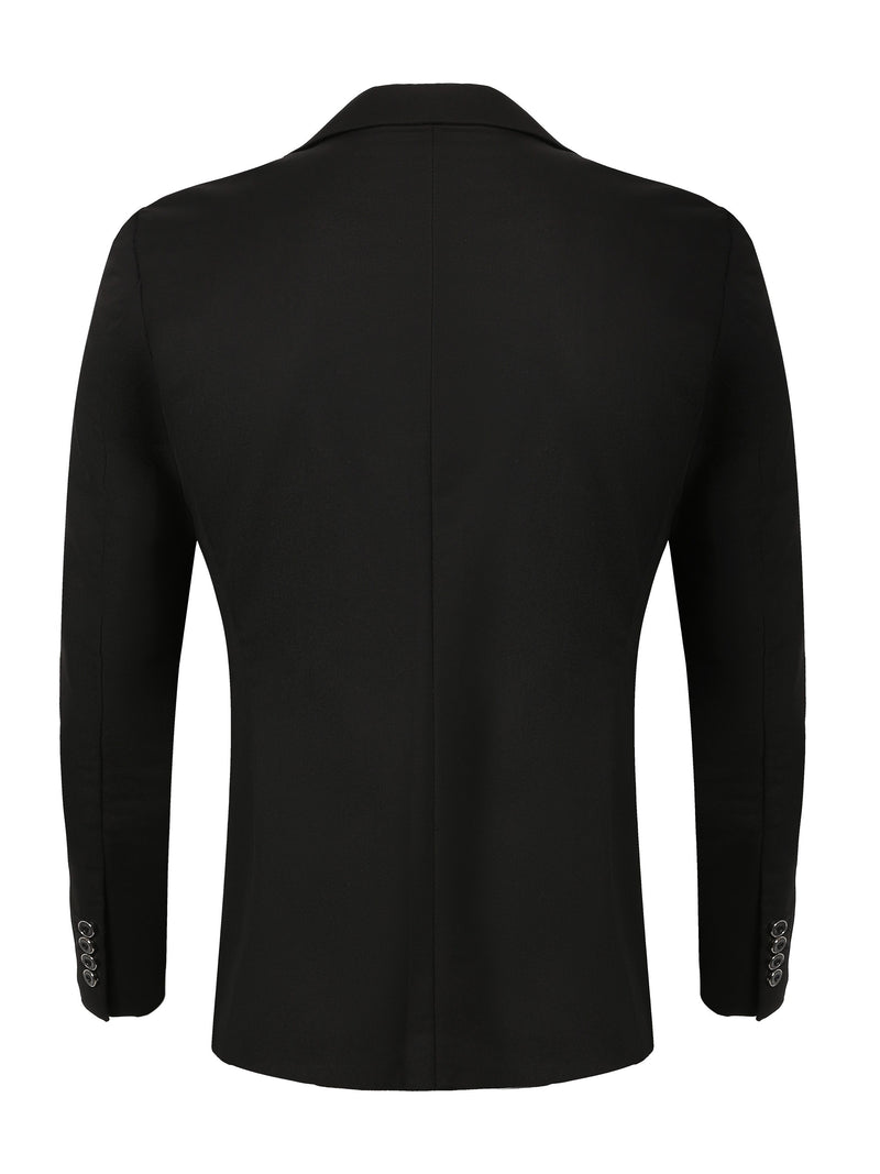 Men's 3pcs Suit Set: Jacket + Vest + Trousers.