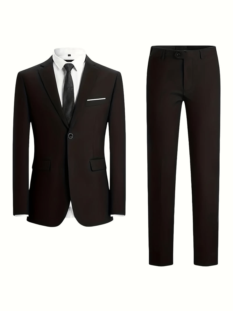 Men’s 2pcs Classic Suit Set.