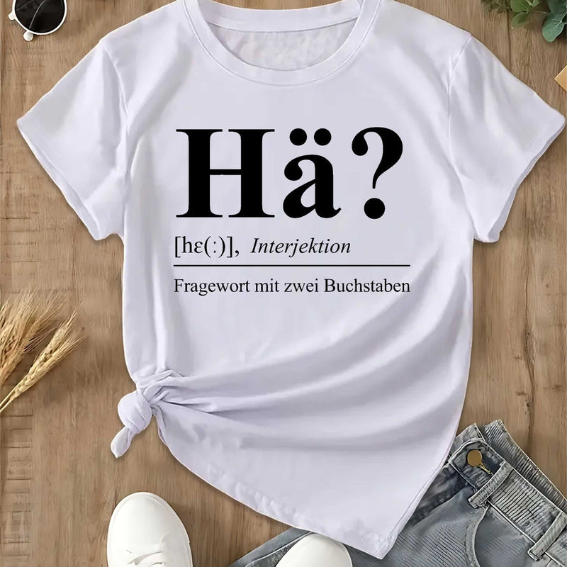 Women's German Graphic T-Shirt.