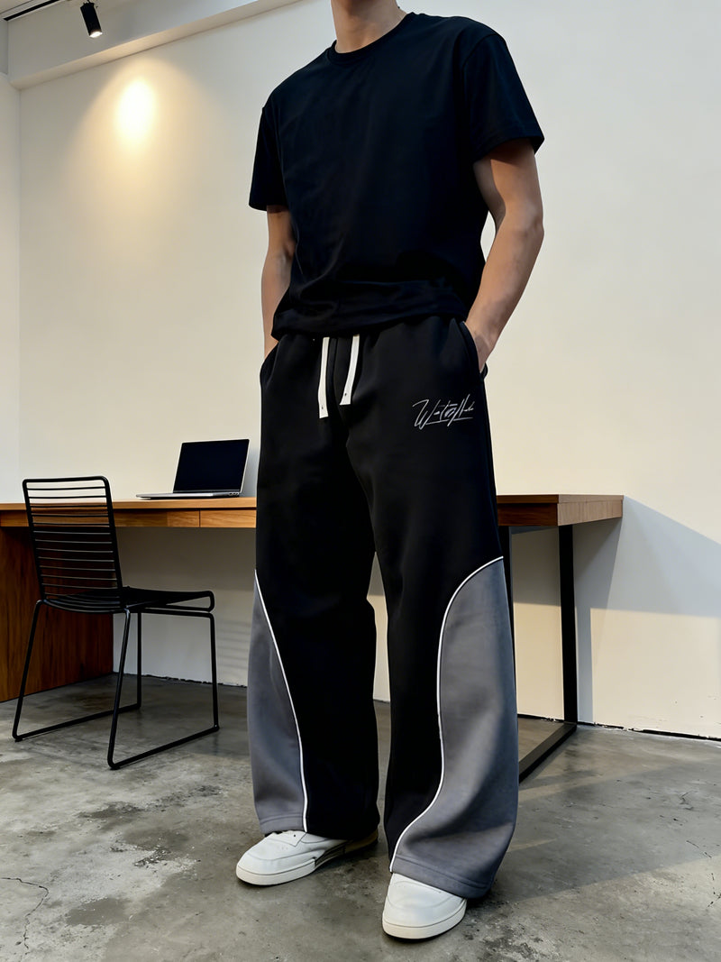 Men's & Women's Y2K Streetwear Oversized Straight-Leg Jeans-Style.