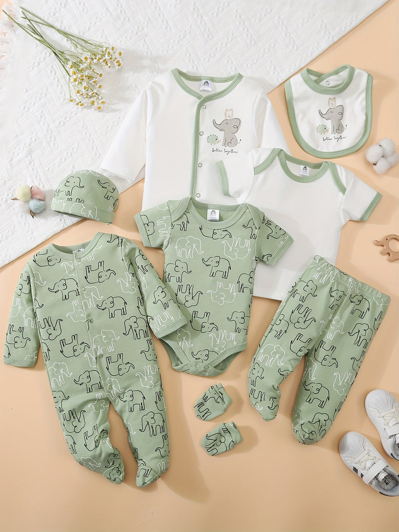 8pcs Set for Baby Boys, Spring/Summer Collection, Comfortable and Soft.