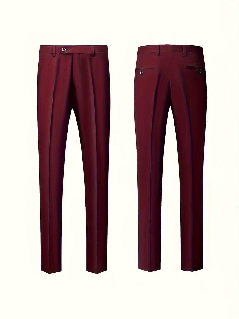 Business Style Men's 3pcs Suit Set with Suit.