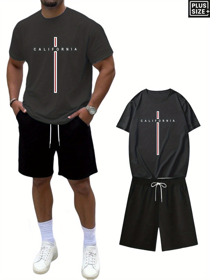 Plus-Size Men's Casual Short-Sleeve Shirts Paired.