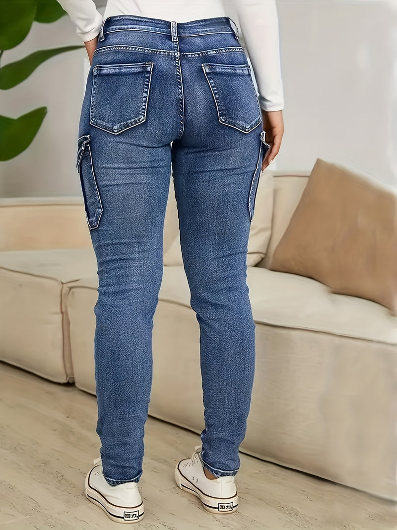 Women's High-Waisted Skinny Jeans.