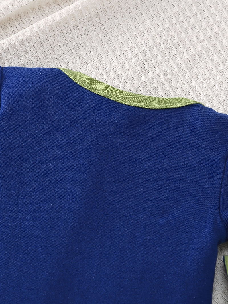 Newborn Baby Boy's Three-Point Romper with Short Sleeves, 5pcs.