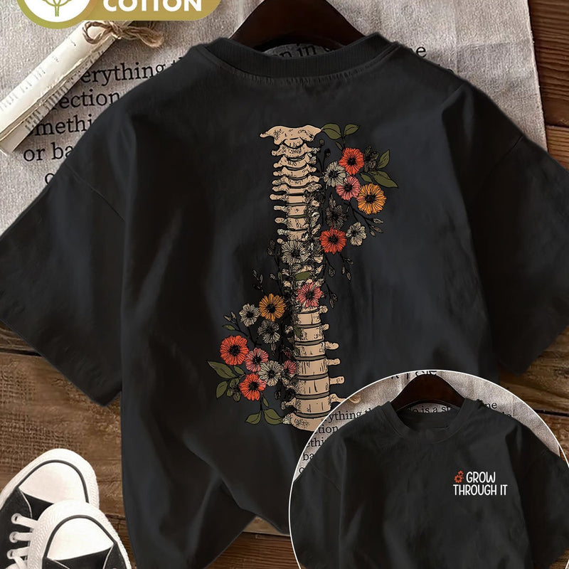 Women’s graphic print t-shirt, short sleeve crew neck casual.