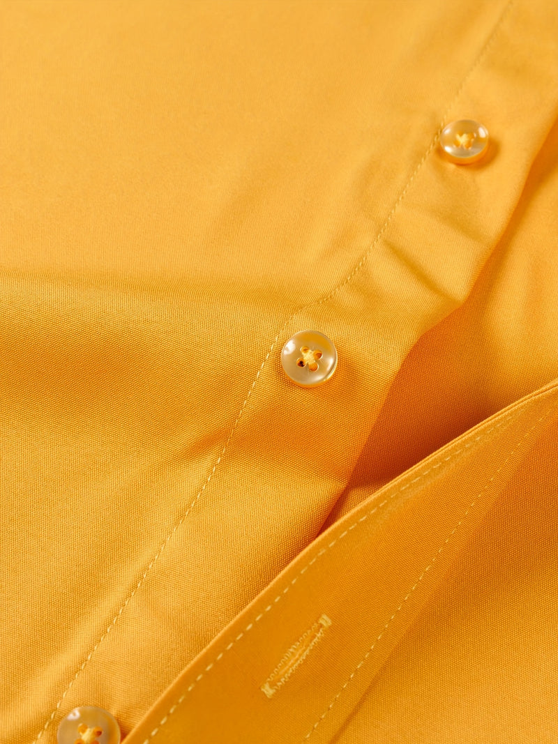 Two-Piece Set of Men's Solid Color Elastic Shirts.