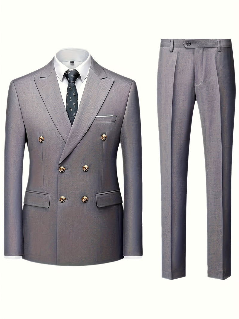 Men's Suit Set with 2pcs, Including a Blazer And Trousers.