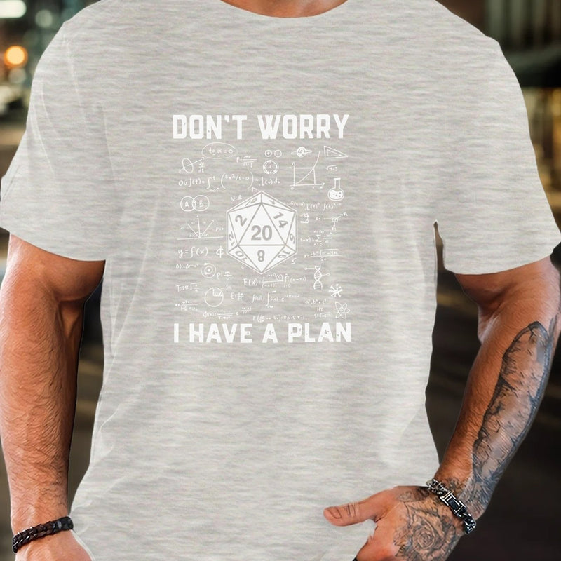 Men's Graphic T-Shirt - Casual Crew Neck, Short Sleeve.