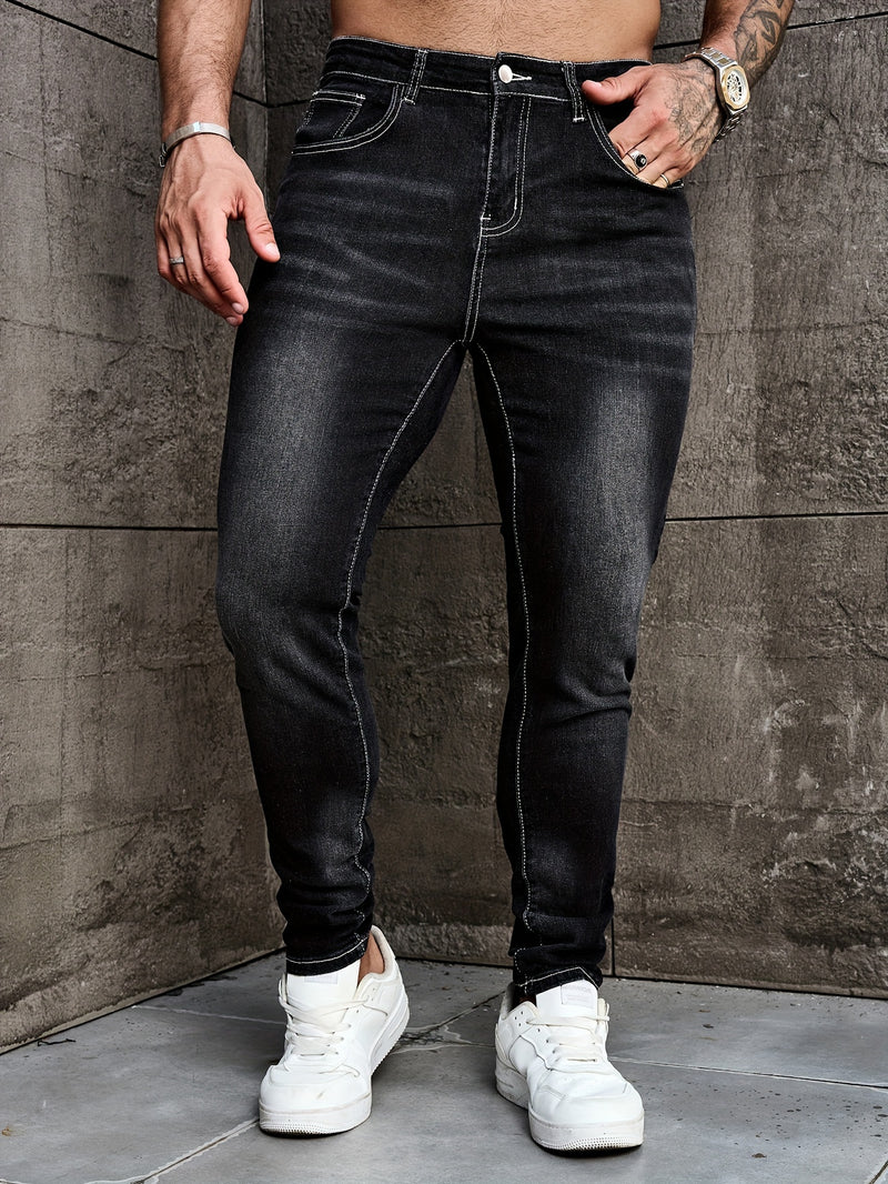 Men's Slim Fit Denim Pants.