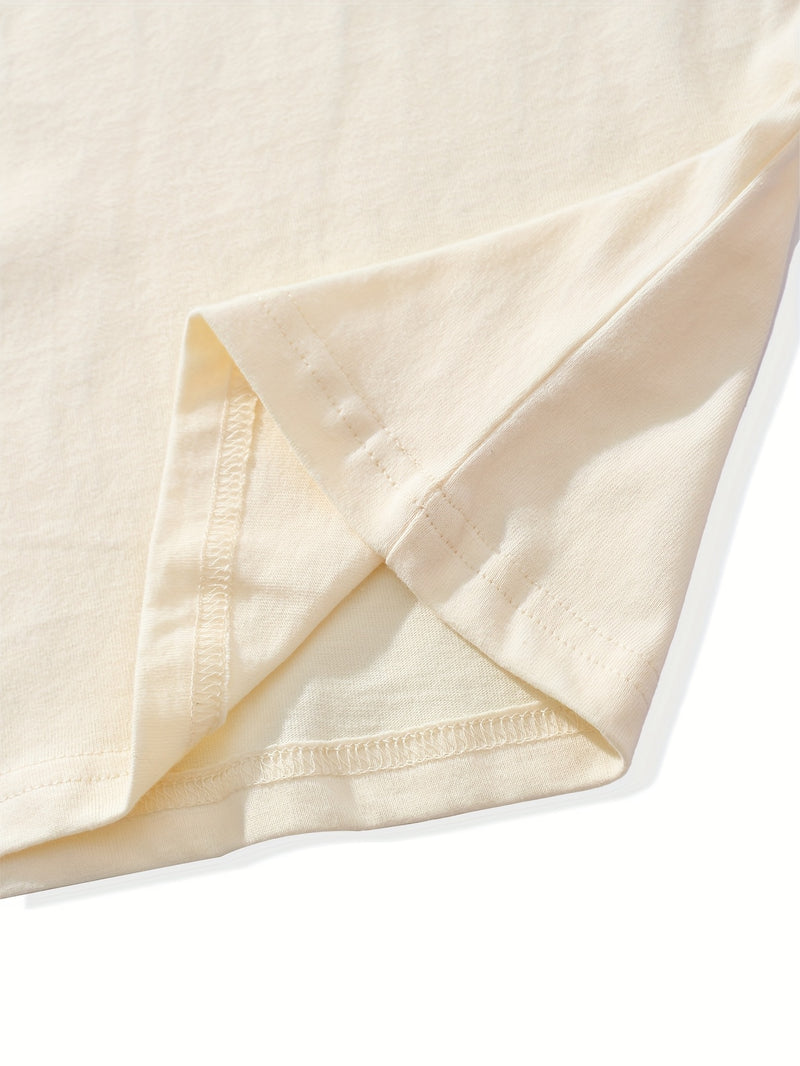 Pure Cotton Short-Sleeve T-Shirt for Men.